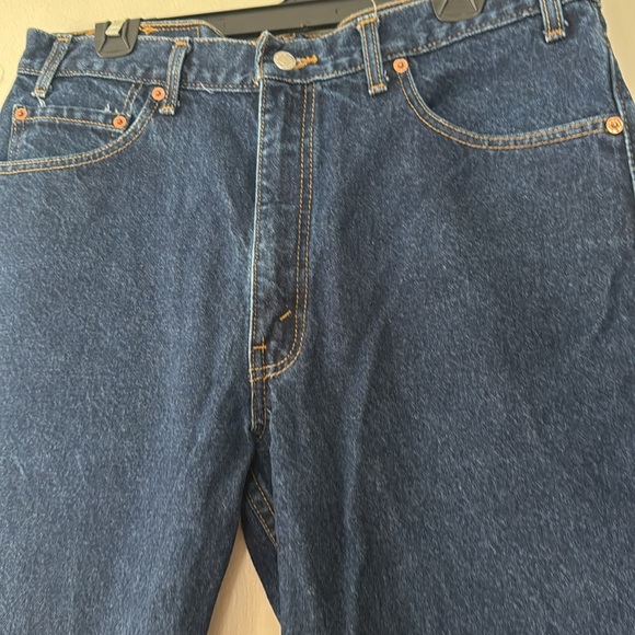 Vintage Levi's 517 Men's Dark Blue Straight Jeans 36x30 - Picture 2 of 8